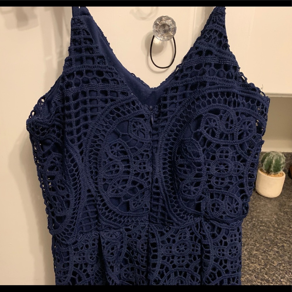 Navy blue casual dress
